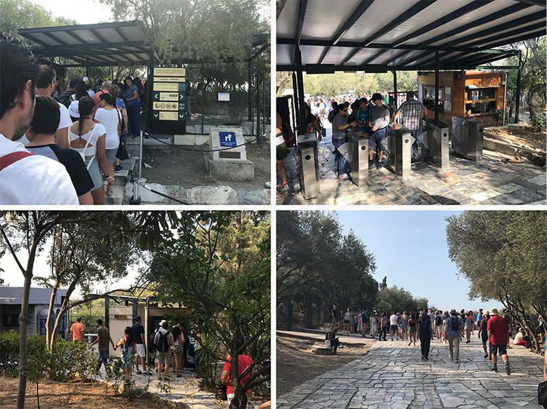 Visitando Acrópole em Atenas