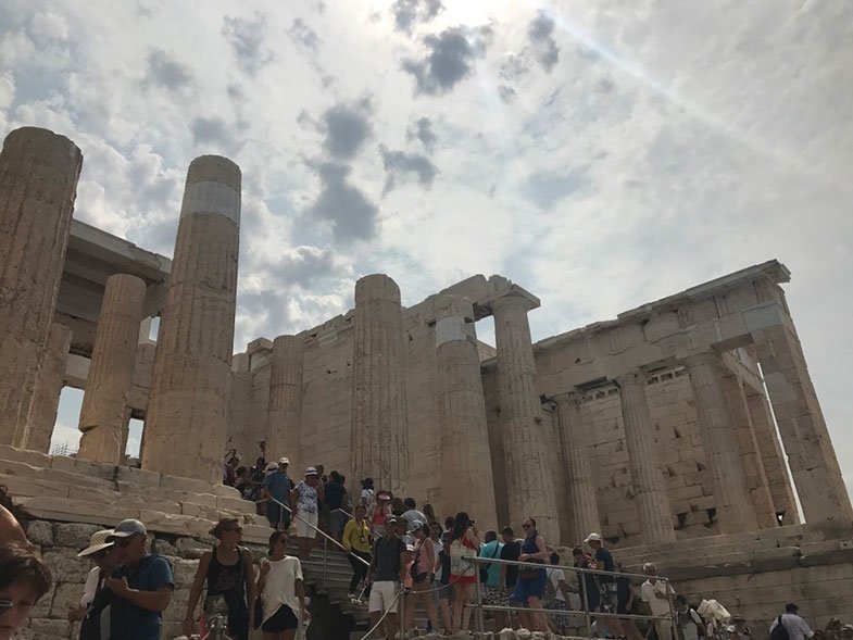 Propileus na Acrópole em Atenas