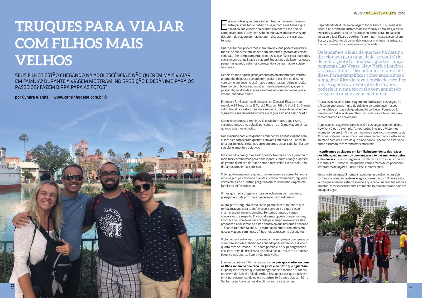 Revista dos Blogs Experts em Viagens com Filhos