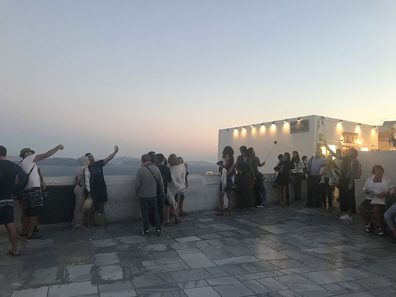 Entardecer em Oia 