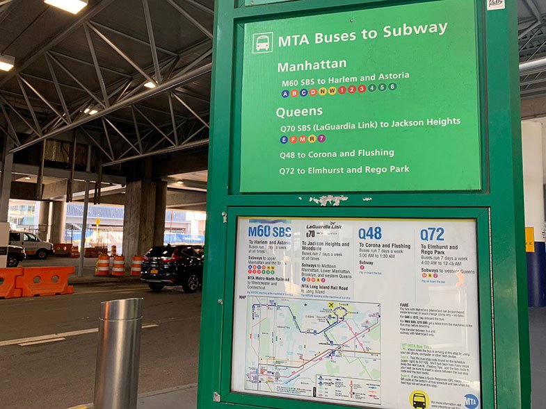 De LaGuardia para Manhattan