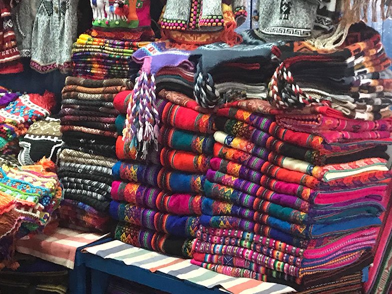 Cusco mercado de artesanato