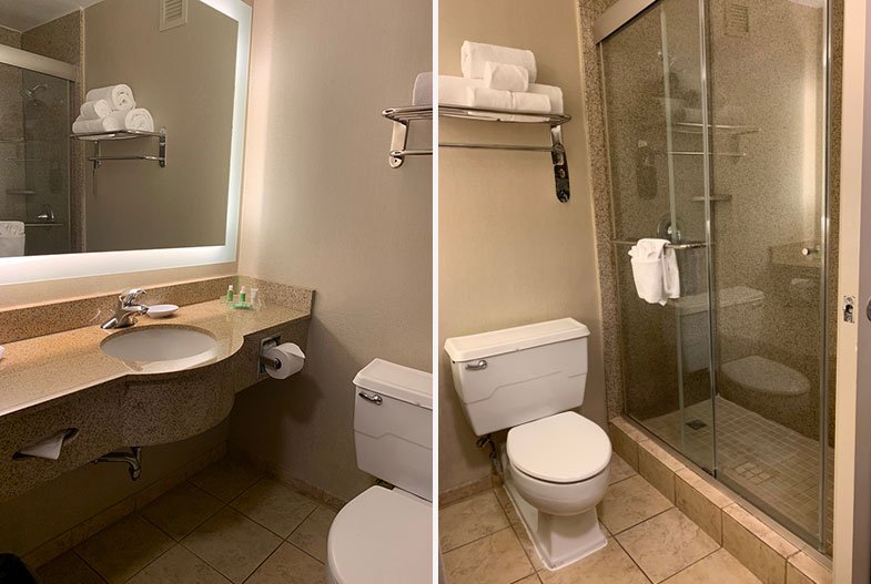 Banheiro do hotel em Nashville