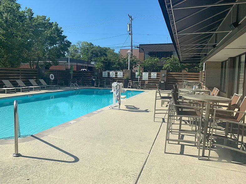 Piscina do hotel em Nashville
