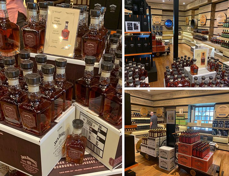 Loja na destilaria Jack Daniel's