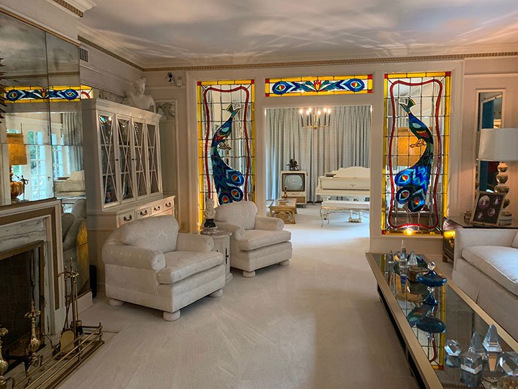 Sala de estar de Graceland em Memphis