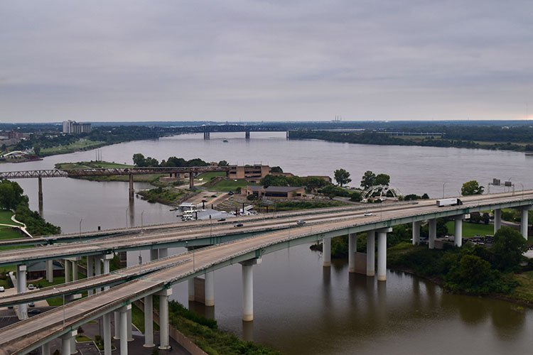 Memphis vista do alto da Pyramid
