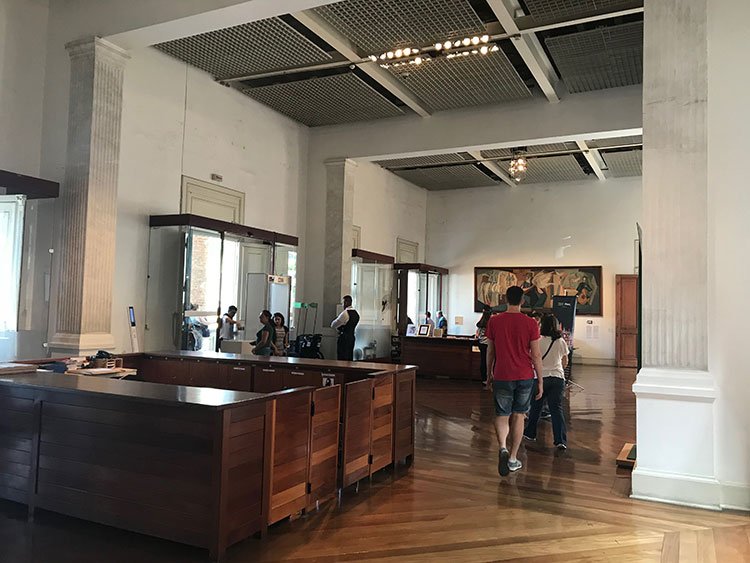 Recepção da Pinacoteca de São Paulo