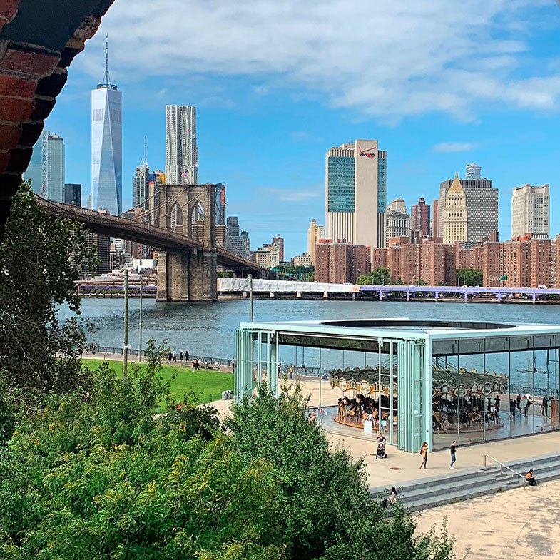 Vista de Manhattan vendo do Brooklyn