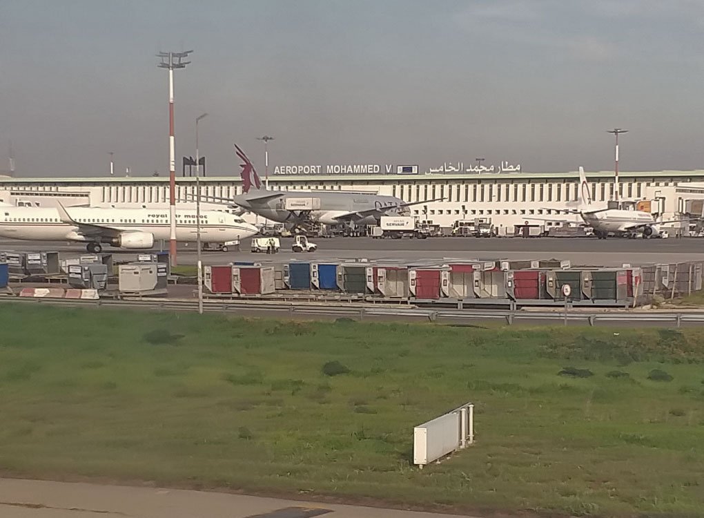 Aeroporto no Marrocos