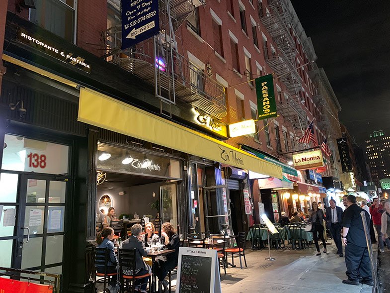 Restaurantes em Little Italy em New York