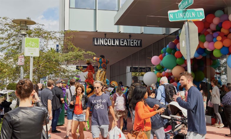 Mercado gastronômico em Miami - The Lincoln Eatery