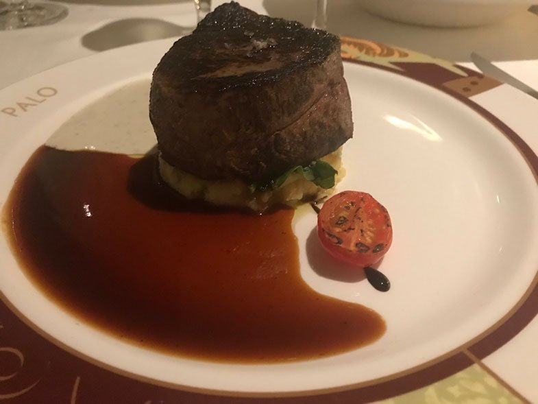 Jantar no Palo no cruzeiro Disney Wonder