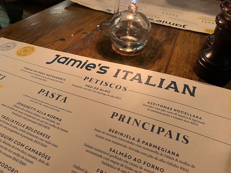 Restaurante de Jamie Oliver em São Paulo