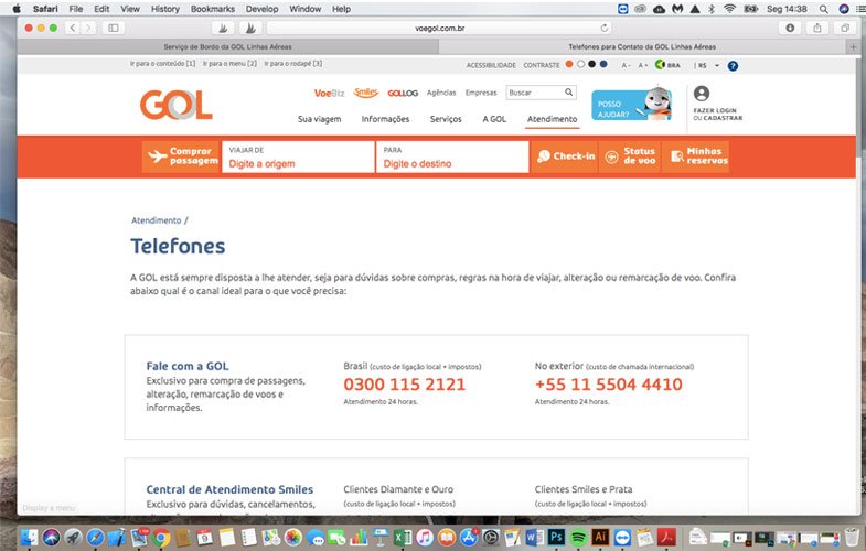 Como são as refeições especiais da Gol