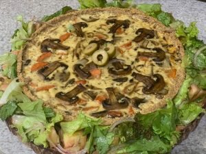 Quiche fit de cogumelo