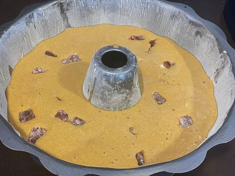 Goiabada no bolo de milho