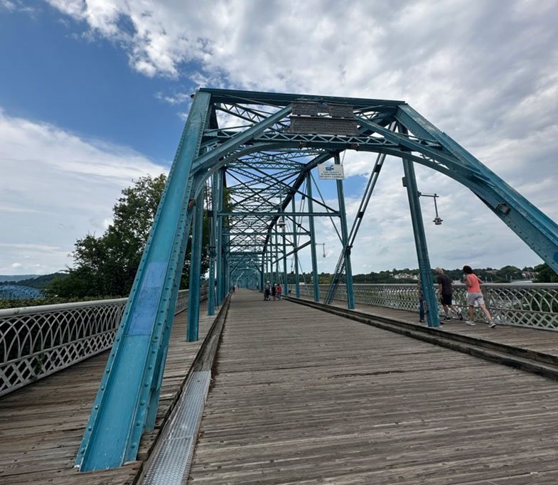 Ponte de madeira em Chattanooga
