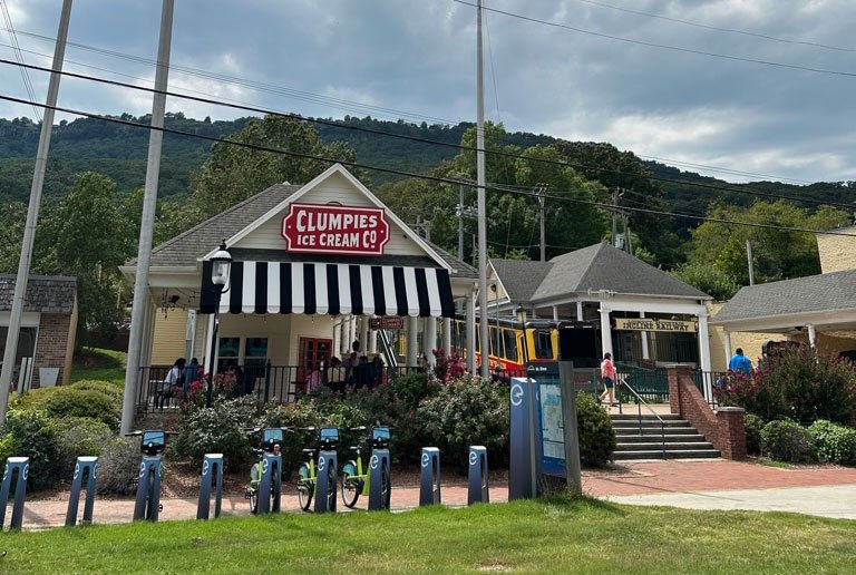 Entrada do funicular para a Incline Railway