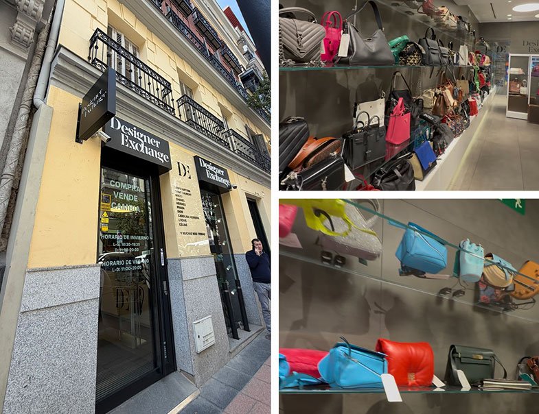 Achados second hand na Designer Exchange em madrid