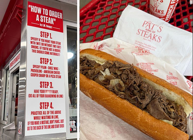 CheeseSteak no Pat's em Filadelfia